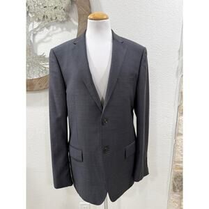 Lanificio de Biella Gariani Dallas Wool Suit Jacket Sport Coat Charcoal Gray 42R